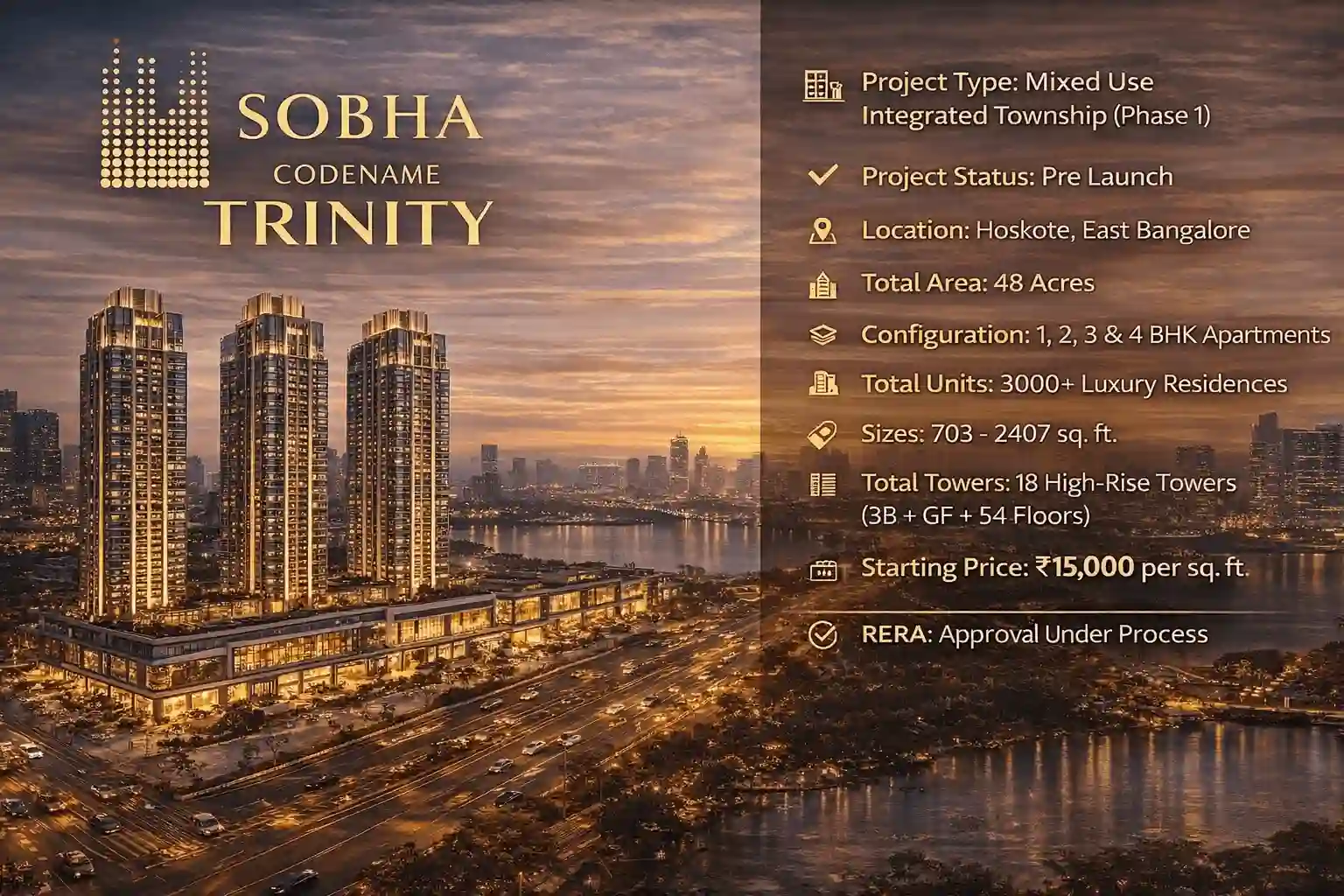 Sobha Codename Trinity Hoskote