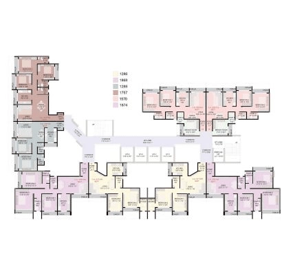 Sample 3 BHK apartment layout at Sobha One Residence Hoskote